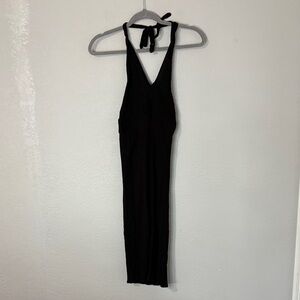 Chic Black Backless Dress